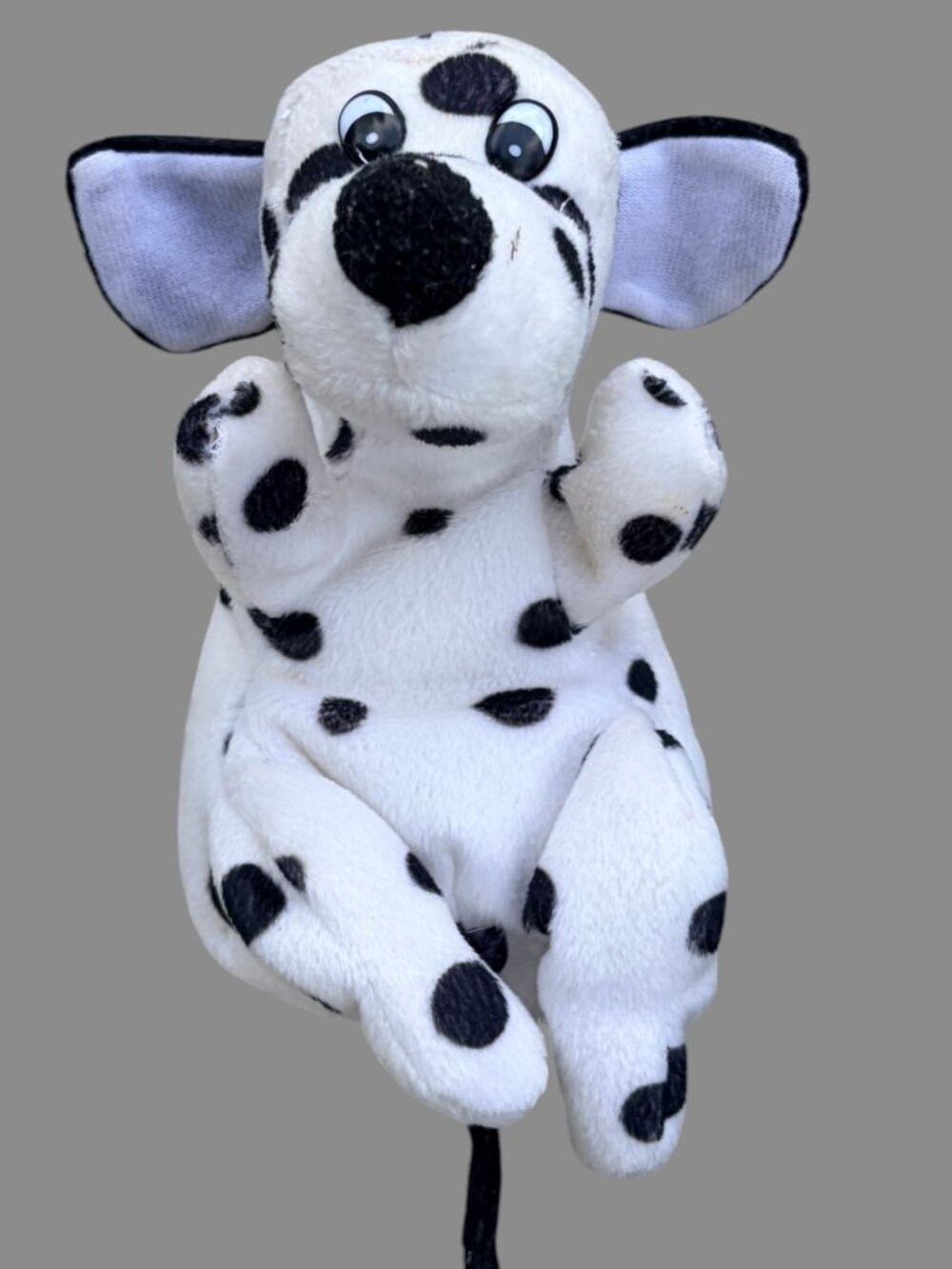 Vintage Imperial Toy Plush Dalmatian Puppy Dog PVC Pellets Stuffed Animal Black